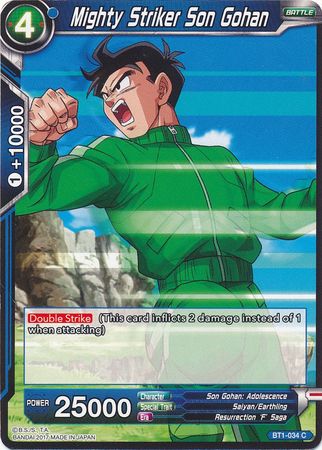 Mighty Striker Son Gohan BT1-034 C